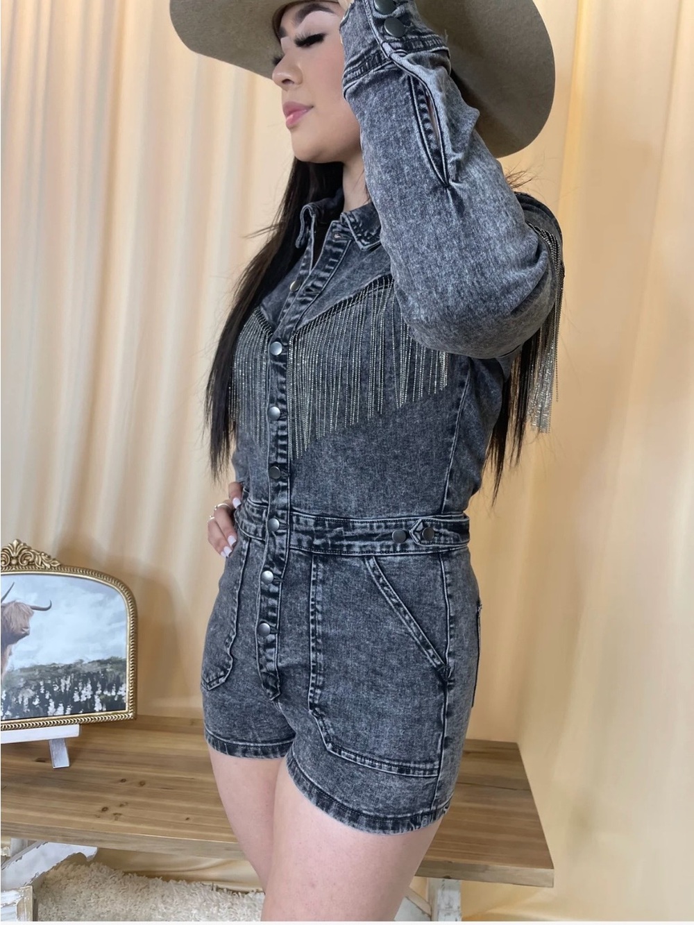 Rock & Roll Denim Girls' Black Top - S